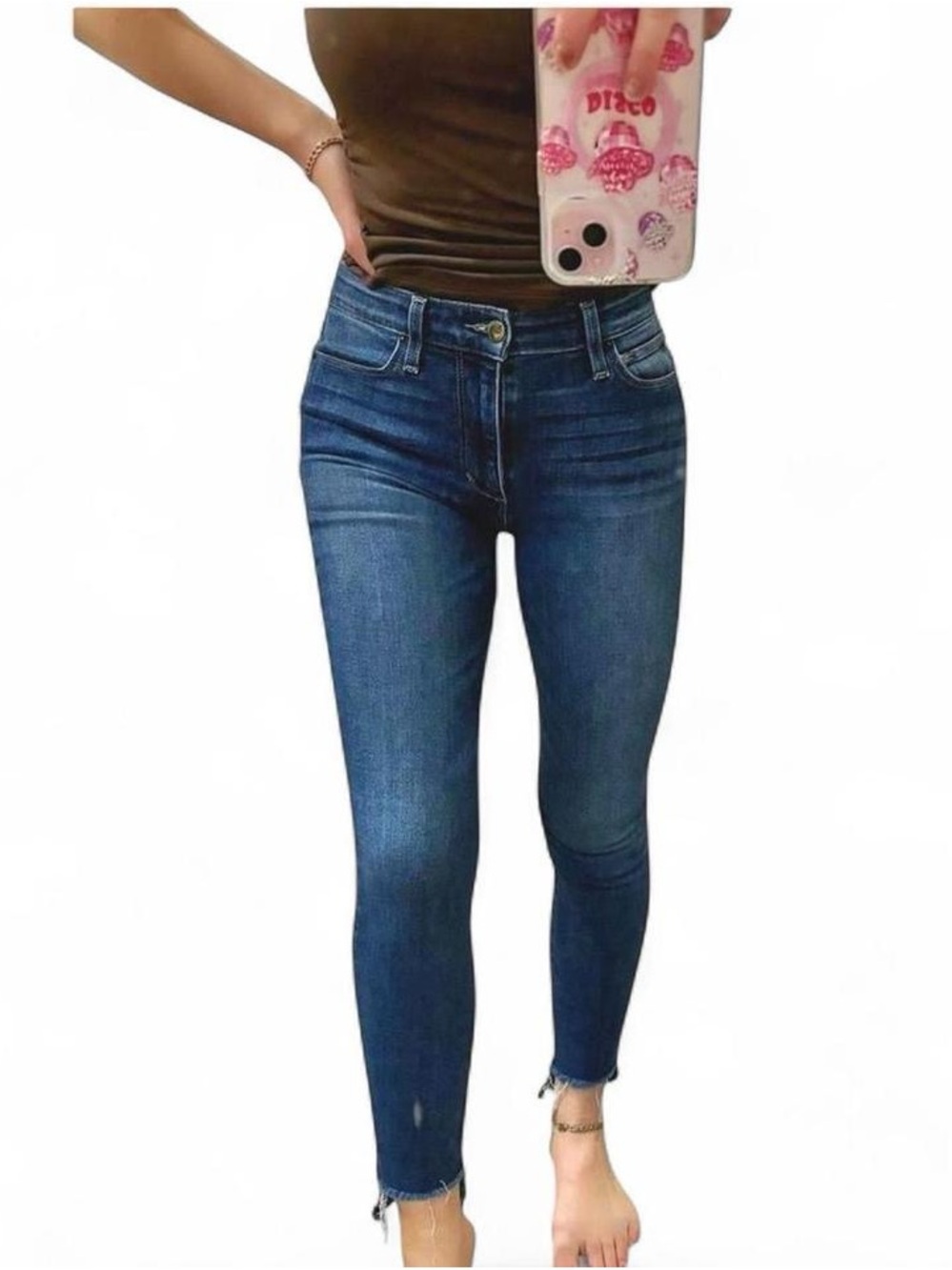 Joe's Jeans Dark Blue Skinny High-Rise Jeans